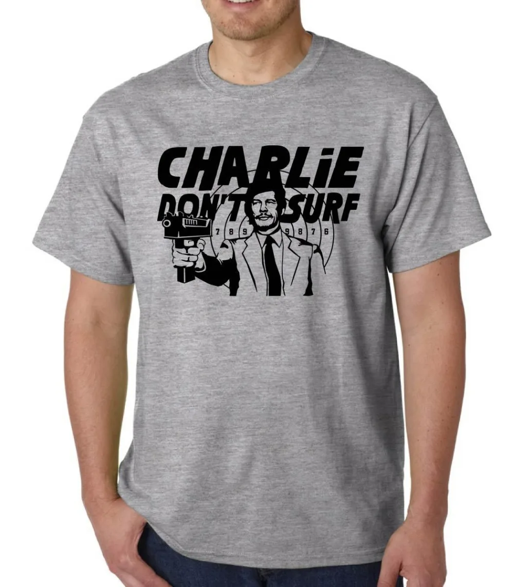 Charlie Don't футболка серфера Чарльз Бронсон Deathwish Мэнсон Смешные Выродки Цитата