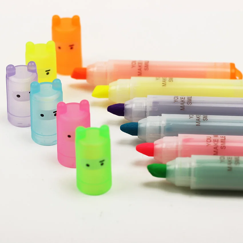 6 шт. милый мини хайлайтер в Корейском стиле|mini highlighter|highlighter stationeryhighlighter kawaii |