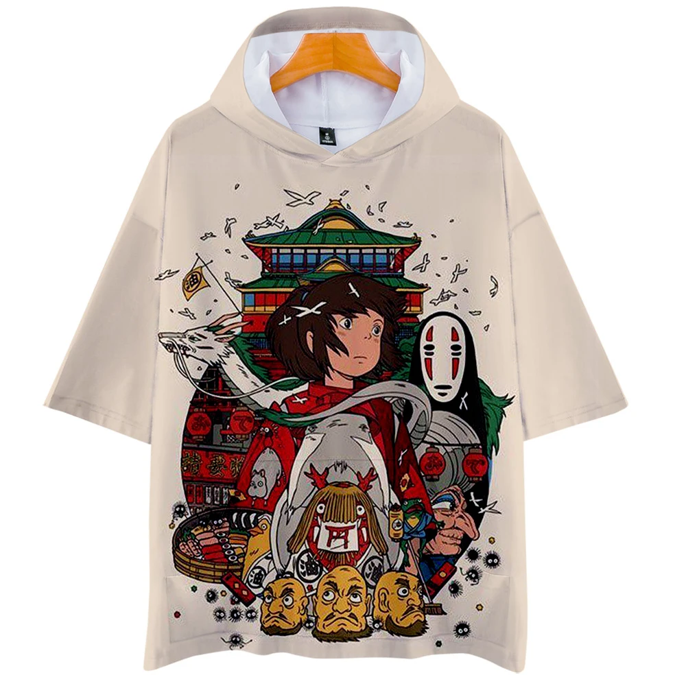 Spirited Away 3D Printed Hooded T-shirts Fashion Women/Men Summer Tshirt Hot Sale 2019 Trendy Streetwear Clothes | Мужская одежда