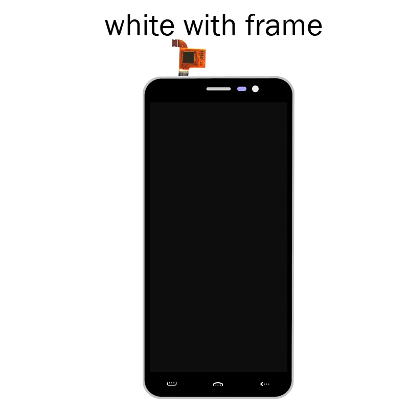 HOMTOM S16 ЖК-дисплей+ сенсорный экран протестированный ЖК+ дигитайзер стеклянная панель Замена для HOMTOM S16 - Цвет: white with frame
