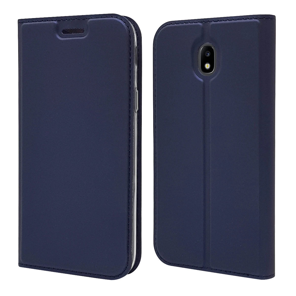 blue Чехол для samsung Galaxy J3 бумажник чехол для телефона из искусственной кожи для samsung J3 J330F J330 SM-J330F чехол с откидной крышкой для задней панели - Цвет: blue