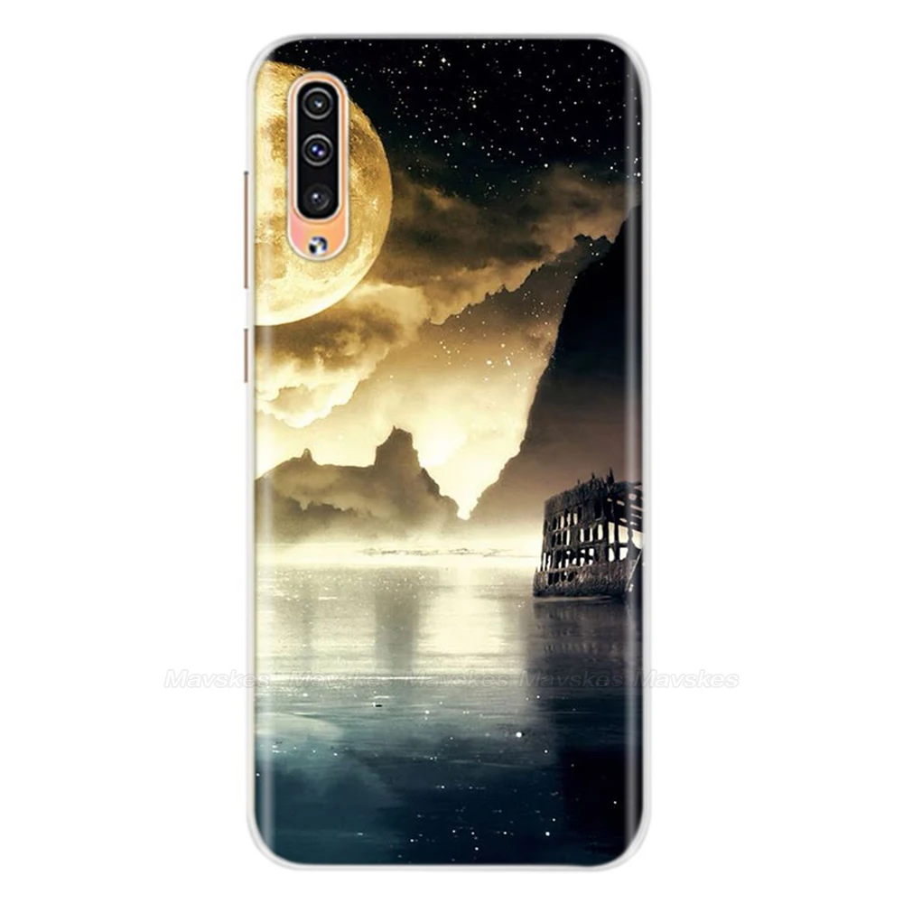 Чехол для телефона Samsung Galaxy A50, чехол 6,4 дюйма, мягкий ТПУ рельефный ТПУ силиконовый чехол для Fundas Samsung A50 A 50, чехол, чехол - Цвет: 43