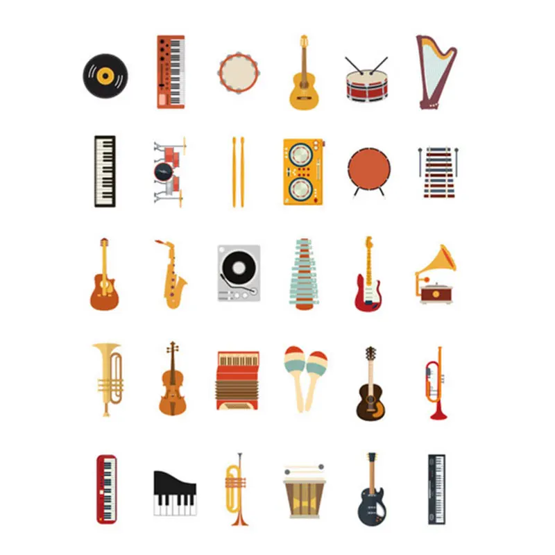 30 шт./лот новинка музыкальные инструменты открытка гетероморфизм