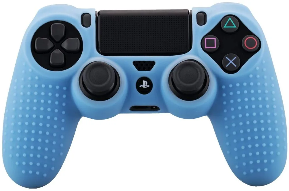 Для Dualshock 4 Чехол Шипованный горошек Силиконовый каучуковый гель чехол для Sony PS4 Slim/Pro контроллер чехол красный синий черный зеленый