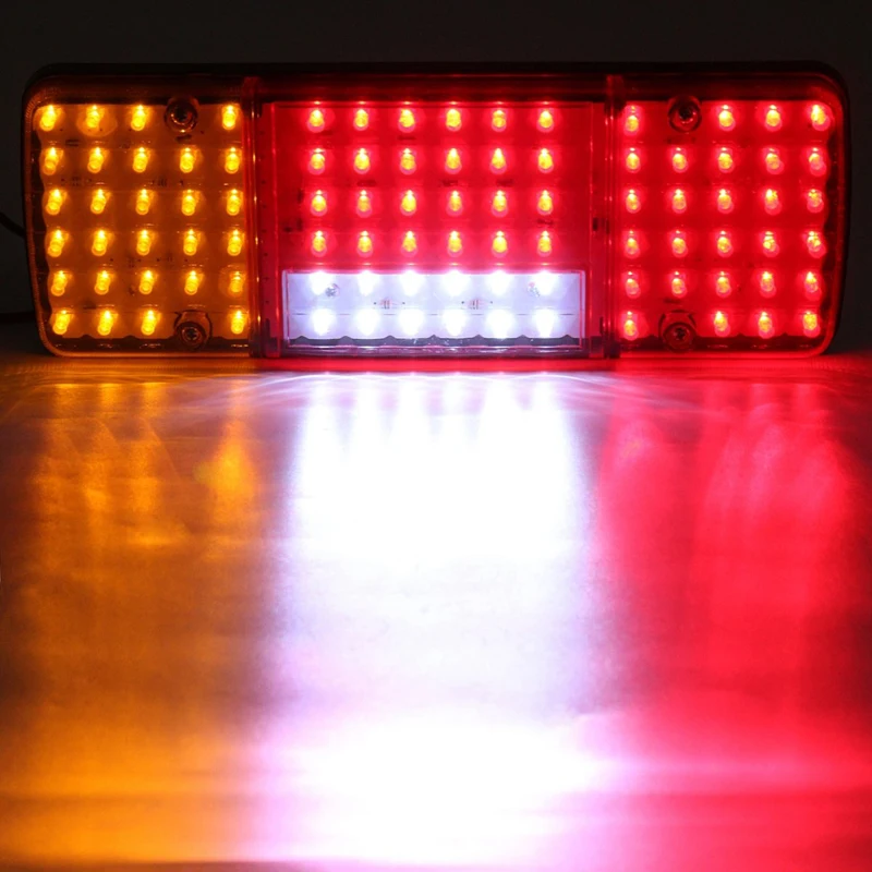 1 пара 92LED 12В 5 Вт хвост светильник автомобильный прицеп стоп сигнал заднего хода