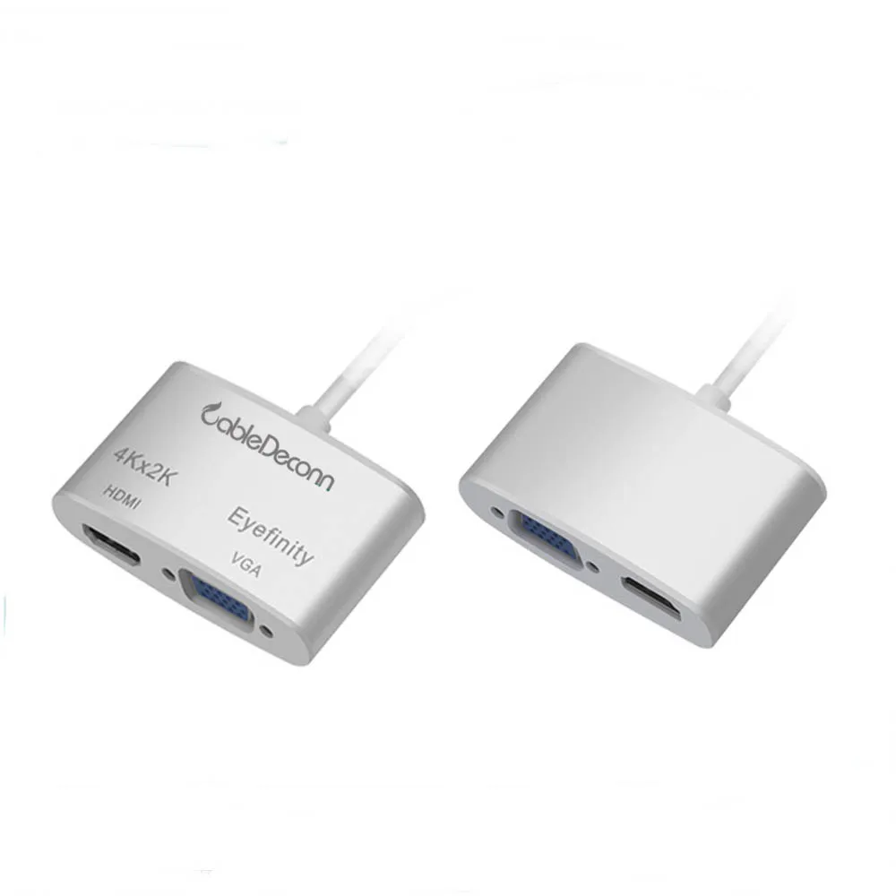 Кабель-адаптер Thunderbolt 3 mini DisplayPort to HDMI VGA для компьютера MAC Macbook Pro Air Apple |