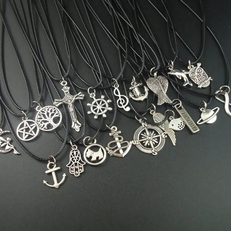 Маленькие подвески с компасом короткие воротники кожаные винтажные ожерелья из