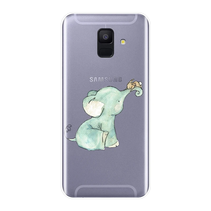 Чехол для Samsung Galaxy A6 A7 A8 2018 A3 A5 2016 2017 Мягкий силиконовый чехол Plus 2018|Бамперы| |