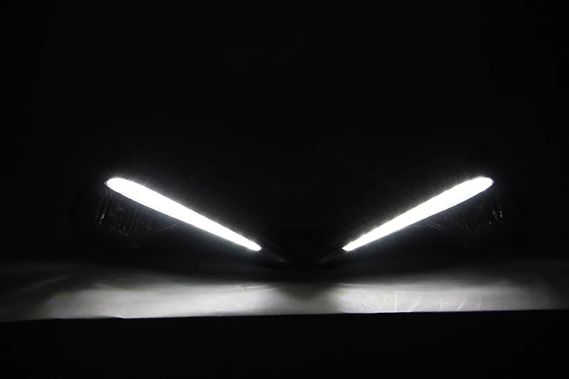 Автомобиль мигает 2 шт DRL противотуманная фара крышка дневные ходовые огни фара 12 в дневной свет для hyundai Sonata 8 2013