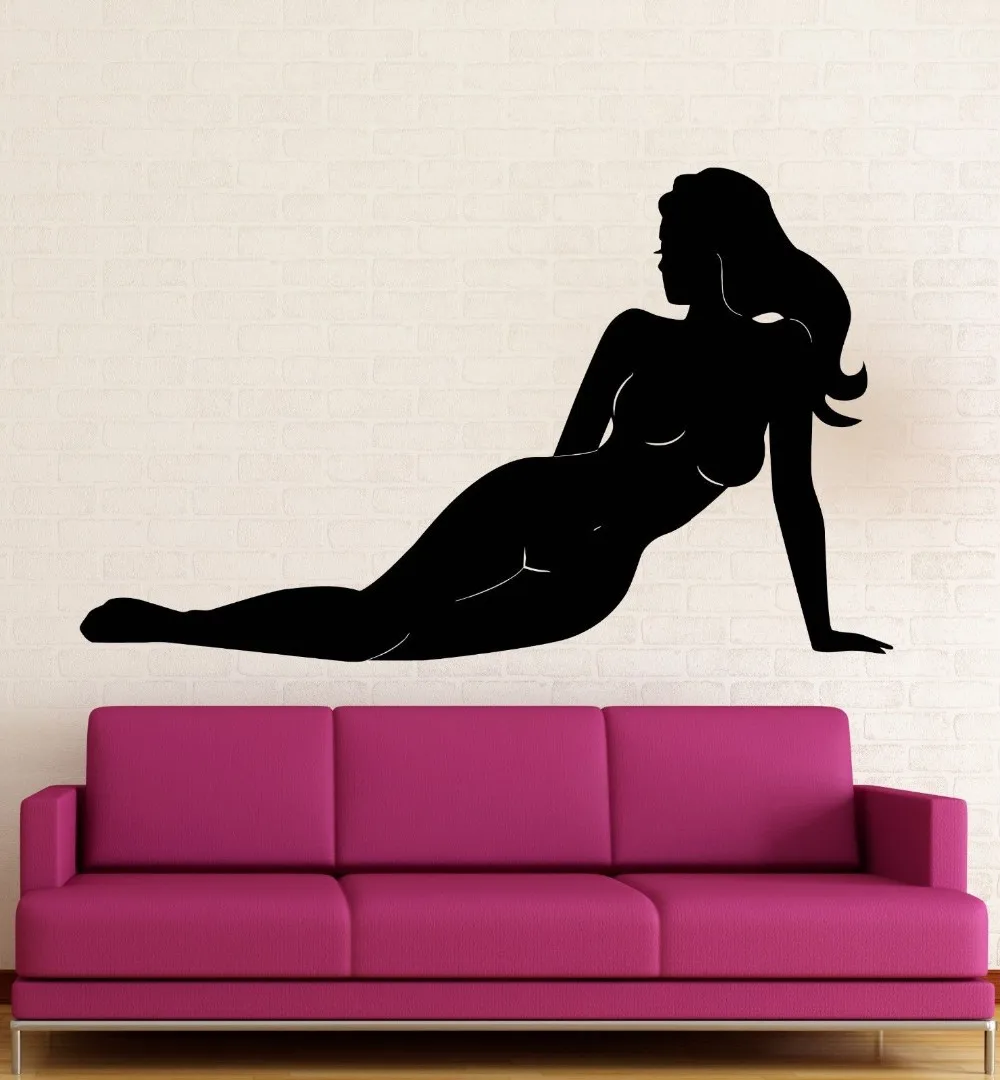 Sexy Girl Club Sticker naked Decal Muurstickers Posters Vinyl Wall Decals Pegatina Quadro Parede Decor Mural Sexy Girl Sticker