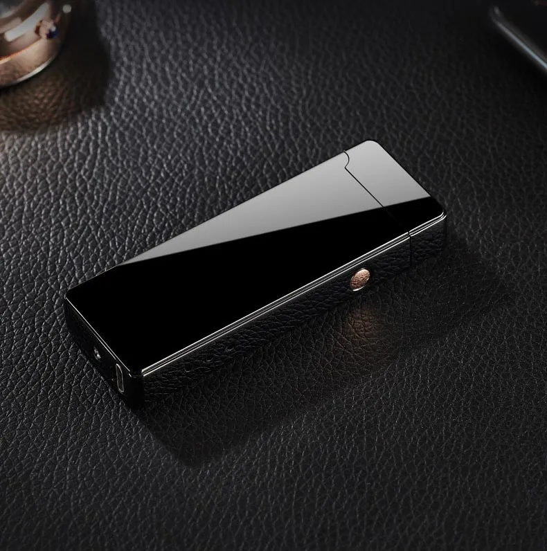 Плазменная Зажигалка USB для курения Электронная перезаряжаемая WilndProof Can Лазерная Зажигалка для сигарет с логотипом