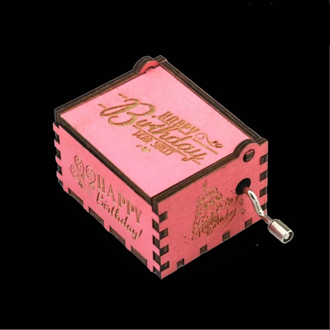 Деревянная музыкальная шкатулка Игра престолов Харри Поттер деревянная розовая