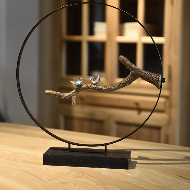 

Zen Style Round Creative Vintage Crafts Resin Furnishings for Living Room TV Cabinet Desktop Home Decorations Wedding Gifts
