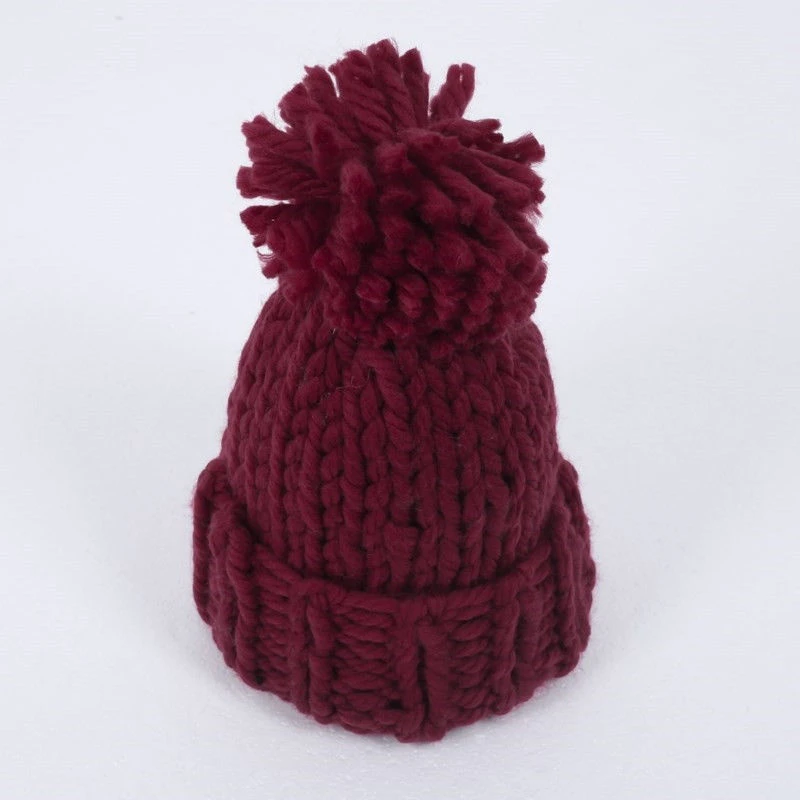 Женская трикотажная шапка с помпоном 7 цветов|warm hat|hats for womenhats |