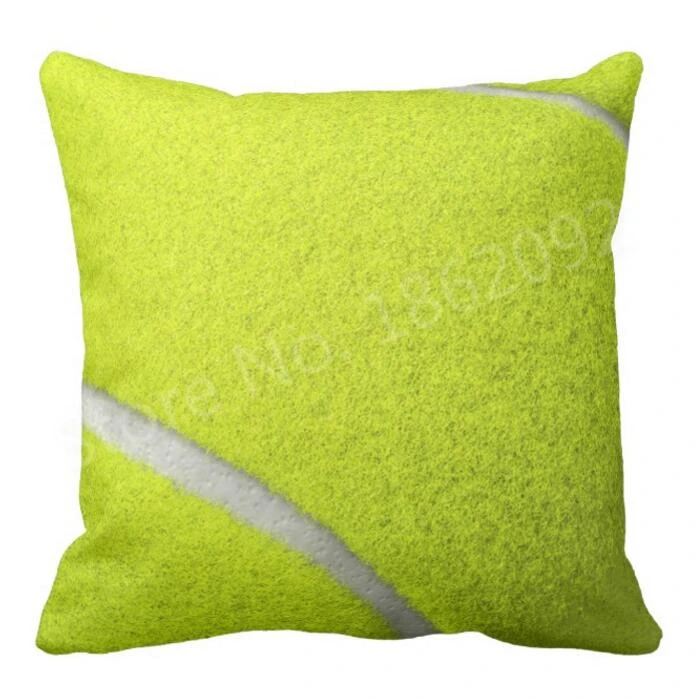 Новинка в форме теннисного мяча дизайн Чехол для подушки Забавный теннисный мяч