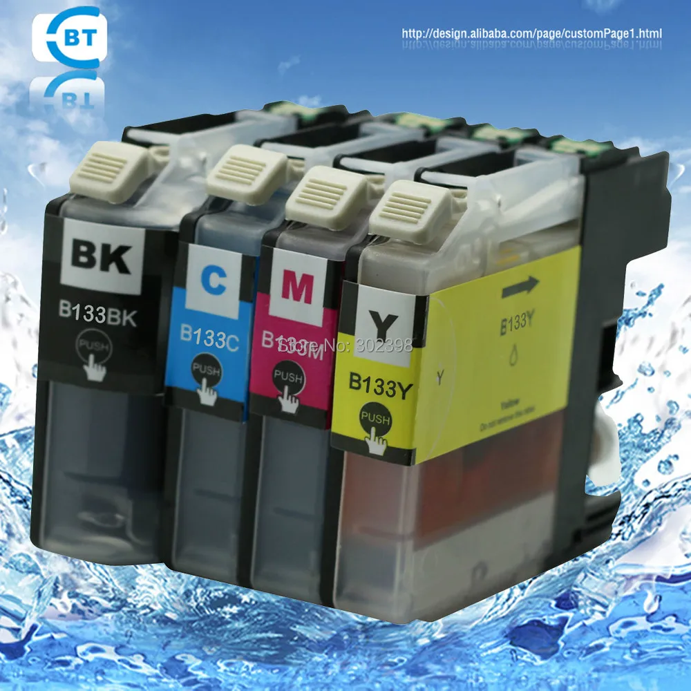 4 шт. совместимый с brother LC133 чернильный картридж для фотопринтера J172W|ink cartridge|brother ink