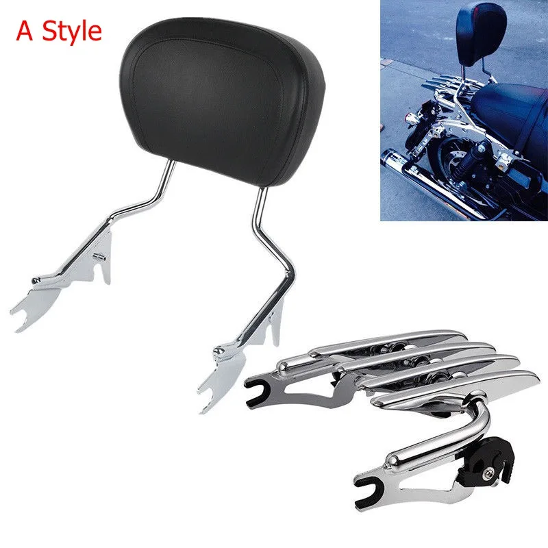 Мотоциклетная съемная спинка Sissy Bar багажная полка для Harley Touring Road King Glide Street 2009-2013