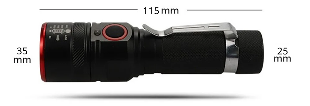 USB аккумуляторные велосипедные фары T6 светодиодный фонарик 3 режима освещения с подсветкой Питание от аккумулятора 18650 Фонар
