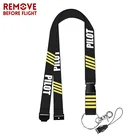 Брелок для ключей с оплеткой, аксессуар для ключей с надписью Remove Before Flight
