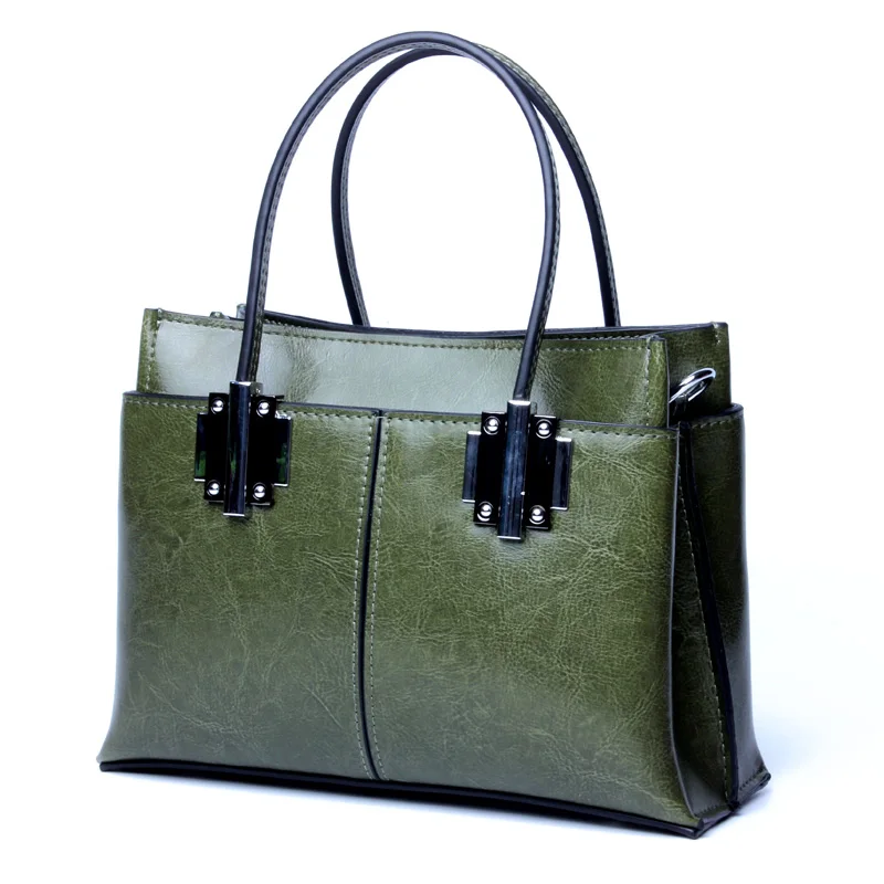 

2019 The new leather bag 100% Genuine leather Boston bag Cow leather vintage handbag Messenger Shoulder Bags Bolsas Feminina