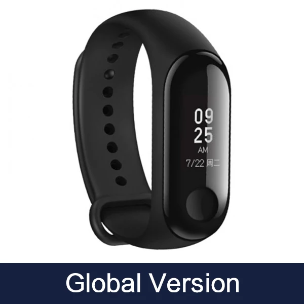 Mi Band 3 GL Xiaomi mi Band 3 глобальная версия многоязычный умный Браслет mi band 3 OLED сенсорный экран mi Band 3 фитнес-браслет - Цвет: Mi Band 3 GL