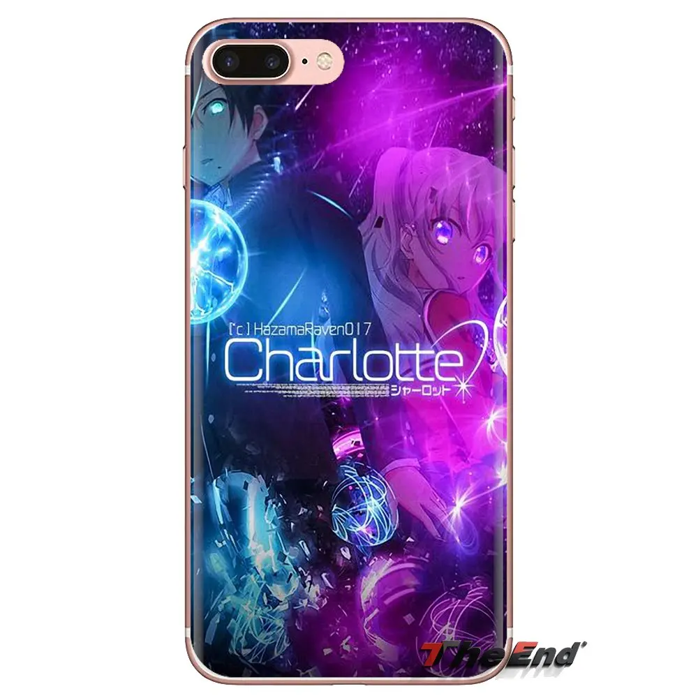 For iPod Touch Apple iPhone 4 4S 5 5S SE 5C 6 6S 7 8 X XR XS Plus MAX Mobile Phone Cover charlotte anime Nao Tomori x Otosaka Yu |