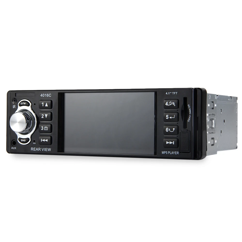 1 Din Автомобильный видео плеер Авто радио аудио стерео 4 &quotHD дисплей MP5 с FM USB SD AUX