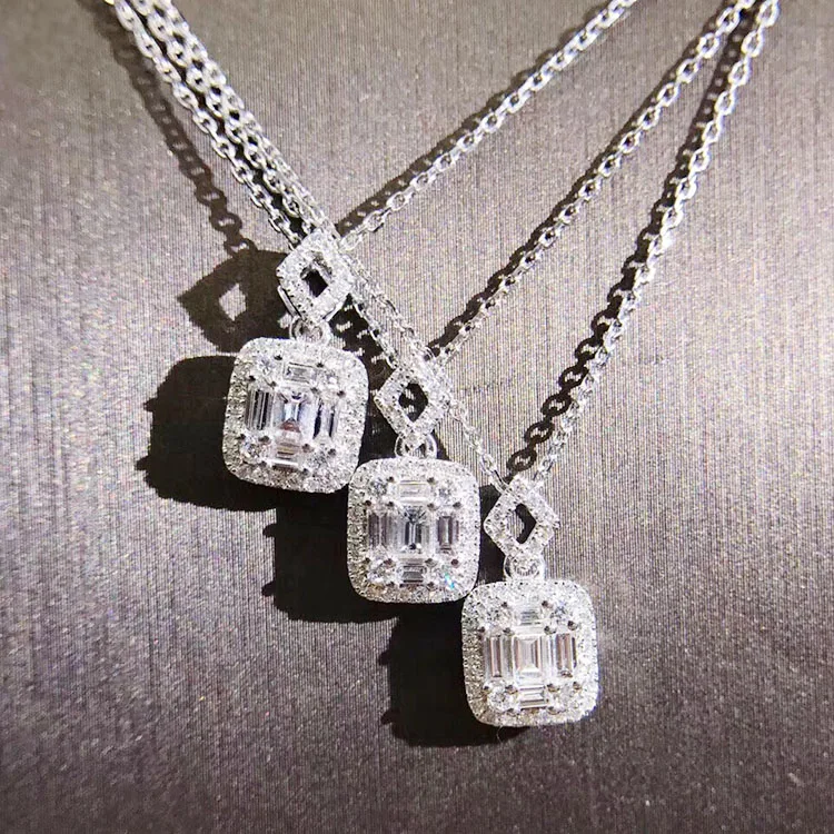 Роскошная бижутерия уникальная ручная работа T Princess Cut 5A циркониевая квадратная
