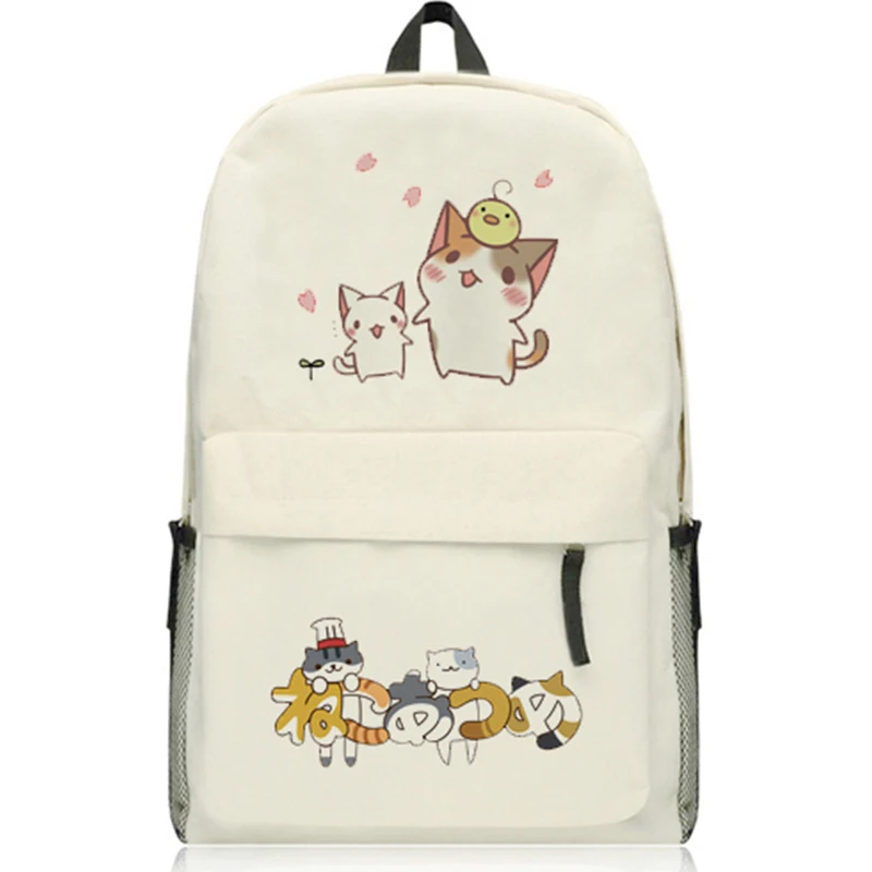 Рюкзак Neko Atsume с мультяшным котом рюкзак для заднего двора Студенческая школьная