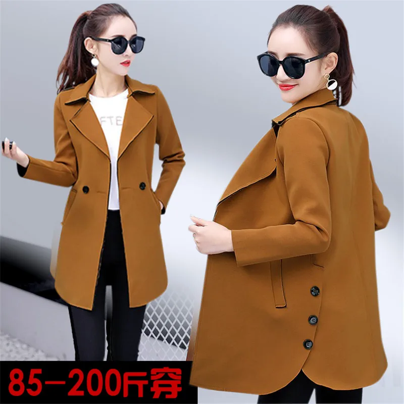 Новинка осени 2020 ветровка Женская длинная куртка большого размера женский