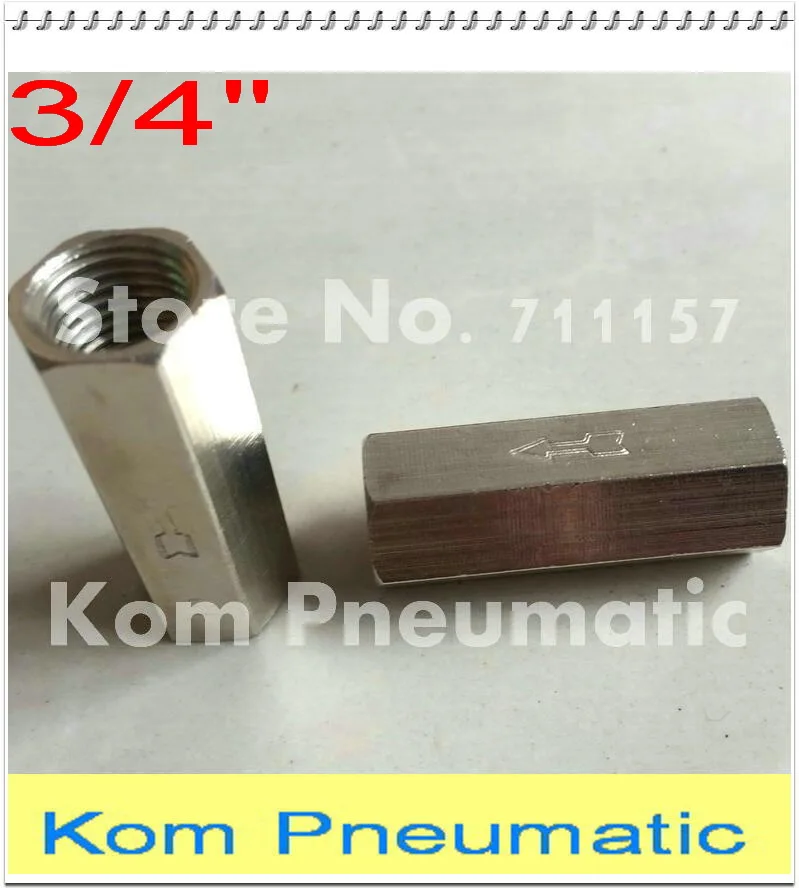 304 нержавеющая сталь 3/4 &quotBSPP Женский односторонний воздушный обратный клапан