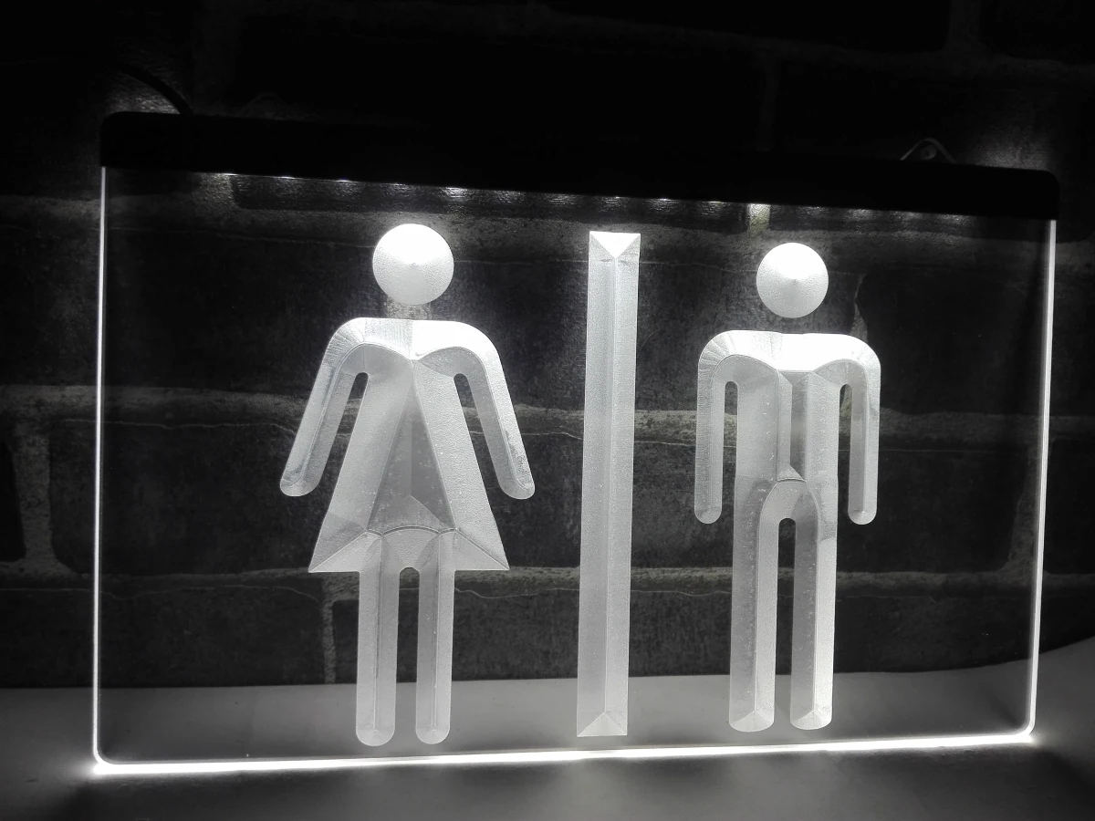 LB219- Toilet Washrooms Restrooms Display Light Sign home decor crafts | Дом и сад