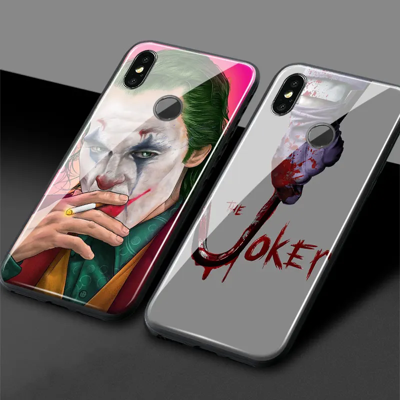 Мягкий силиконовый Гладкий стеклянный чехол для телефона joker, чехол для Xiaomi mi 8 9 SE mi x 2 2s 3 Red mi Note 5 6 7 8 Pro