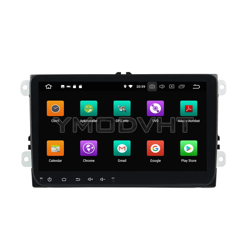 YMODVHT 9 дюймов 1024*600 Android 8 0 Восьмиядерный PX5 4 Гб ОЗУ 32 ПЗУ автомобильный DVD плеер