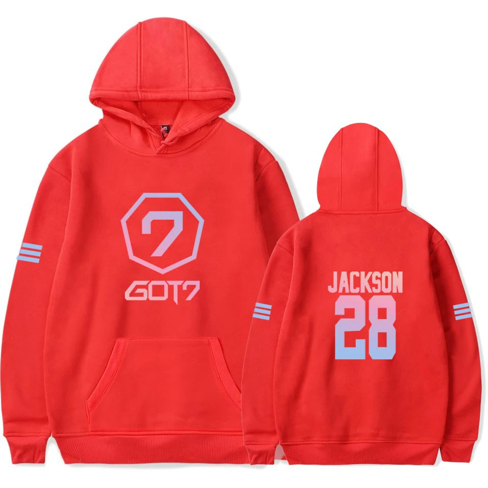 LUCKYFRIDAYF harajuku GOT7 хлопковые толстовки с капюшоном для мужчин и женщин получил 7 kpop
