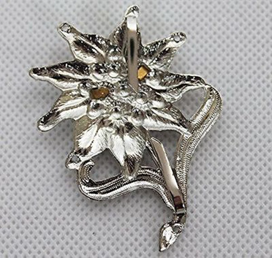 Значок в виде крышки с листьями из немецкого металла Второй мировой войны|silver