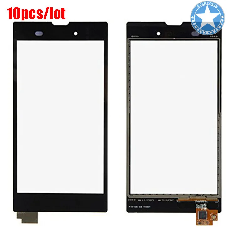 10 шт./лот Черная передняя крышка сенсорного экрана дигитайзер стеклянная панель