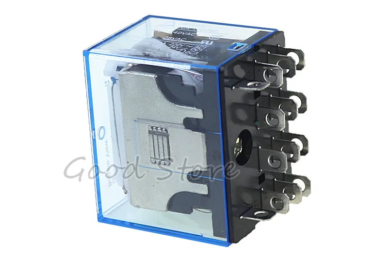 1 комплект LY4NJ HH64P 14PIN 10A DC 36V AC 24V серебряное Контактное реле питания катушка 4PDT с