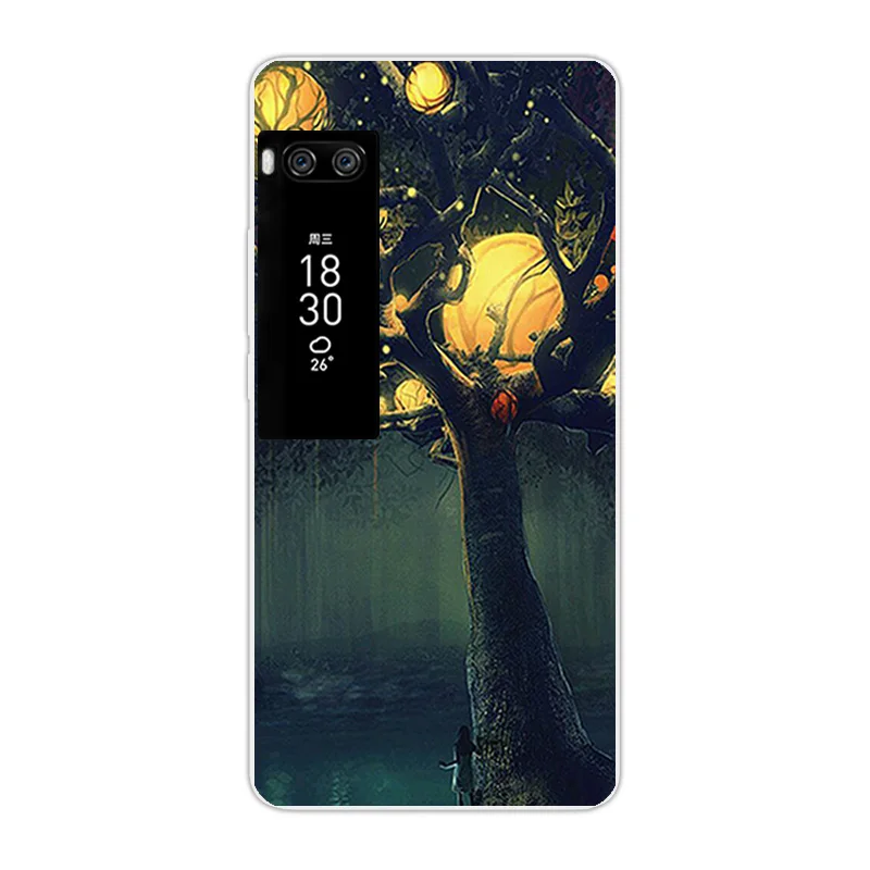 Для Meizu Pro 7 Мягкая силиконовая задняя накладка из ТПУ чехол Защитный Ультра