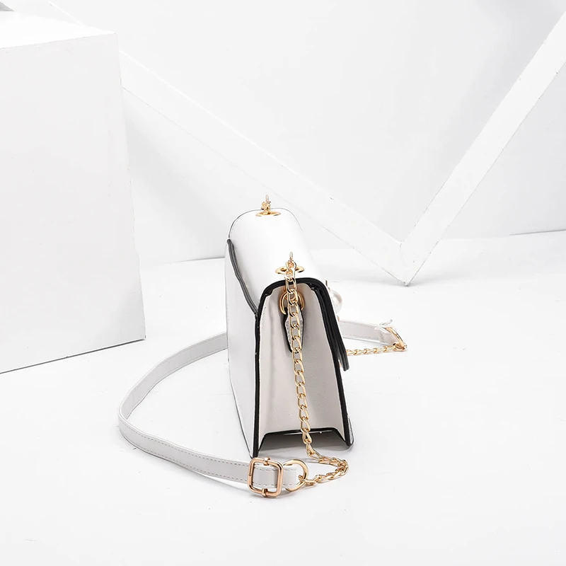 2019 женские Мини-Сумки из искусственной кожи с клапаном через плечо белые черные