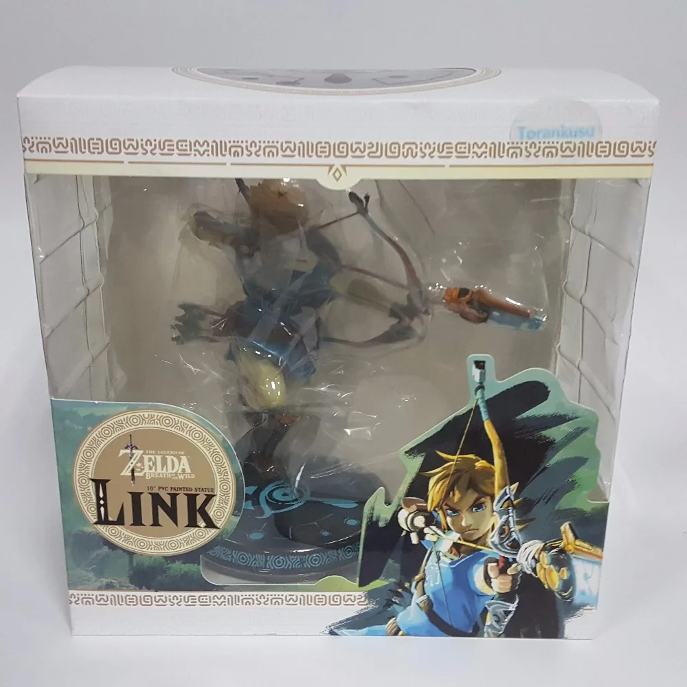 Zelda 320 мм ПВХ фигурка Аниме игра Link Дыхание Дикого Коллекционная модель