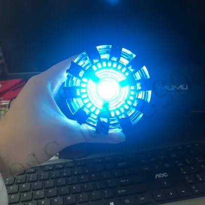Acrylic DIY Новые Мстители 4 Железный человек дуга реактор дистанционный светильник супер герой Железный человек diy части модели собранные Фигурки игрушки для детей - Цвет: Acrylic DIY