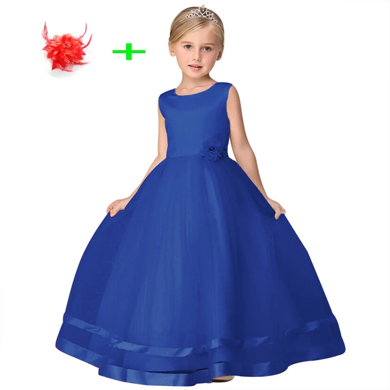 Платье Свадебное для девочек красивое вечернее платье принцессы белого красного