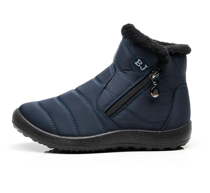 TIMETANG2018 Winter Shoes Woman Snow Boots With Plush Inside Botas Mujer Waterproof Plus Size 43 Winter Boots Female BootiesE229