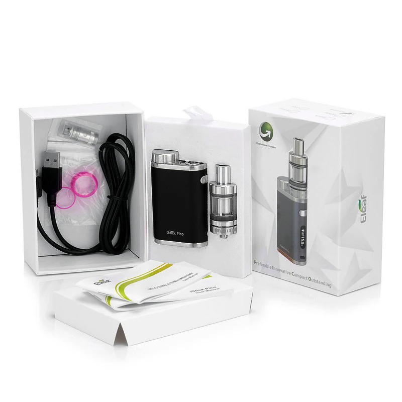 Стартовый мод Eleaf iStick Pico TC 75 Вт с атомайзером MELO III 2 мл Головка Катушки EC 0 3 Ом-белая