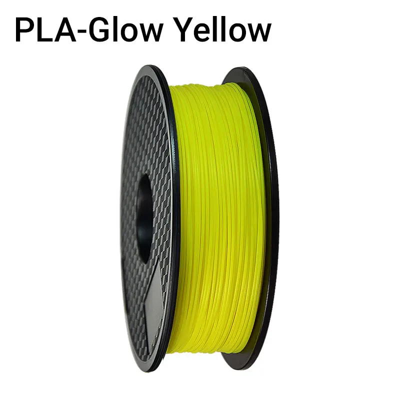 Glow Yellow TOPZEAL высокое качество PLA 3d принтер нити белого цвета 1,75 мм 1 кг катушка для 3D печати материалов - Цвет: Glow Yellow