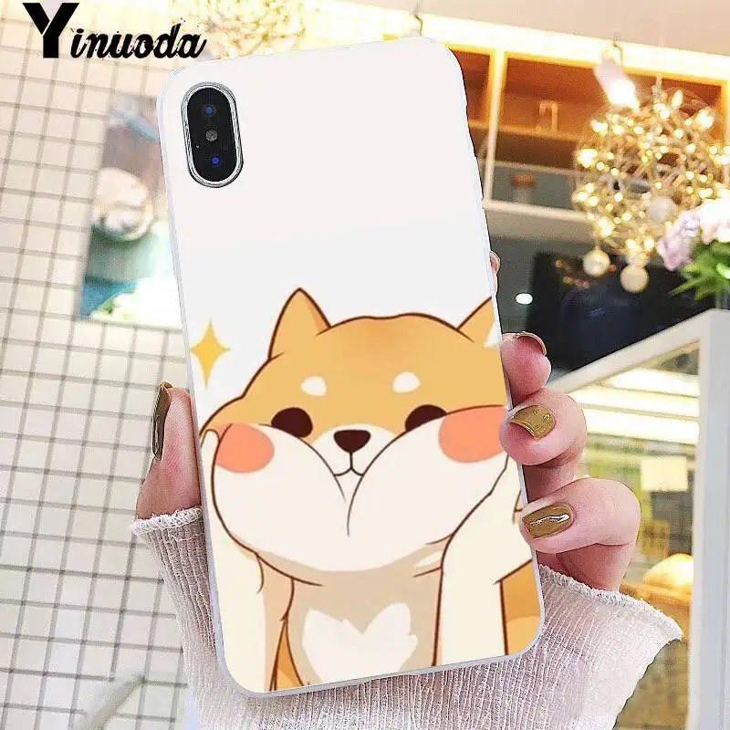 Yinuoda животное Шиба ину DIY Окрашенные красивый мягкий чехол для телефона iPhone 8 7 6 6S