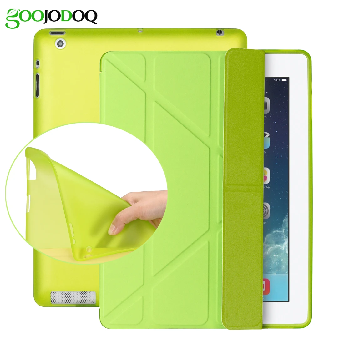 Умный кожаный чехол книжка из ТПУ с подставкой и функцией автоматического