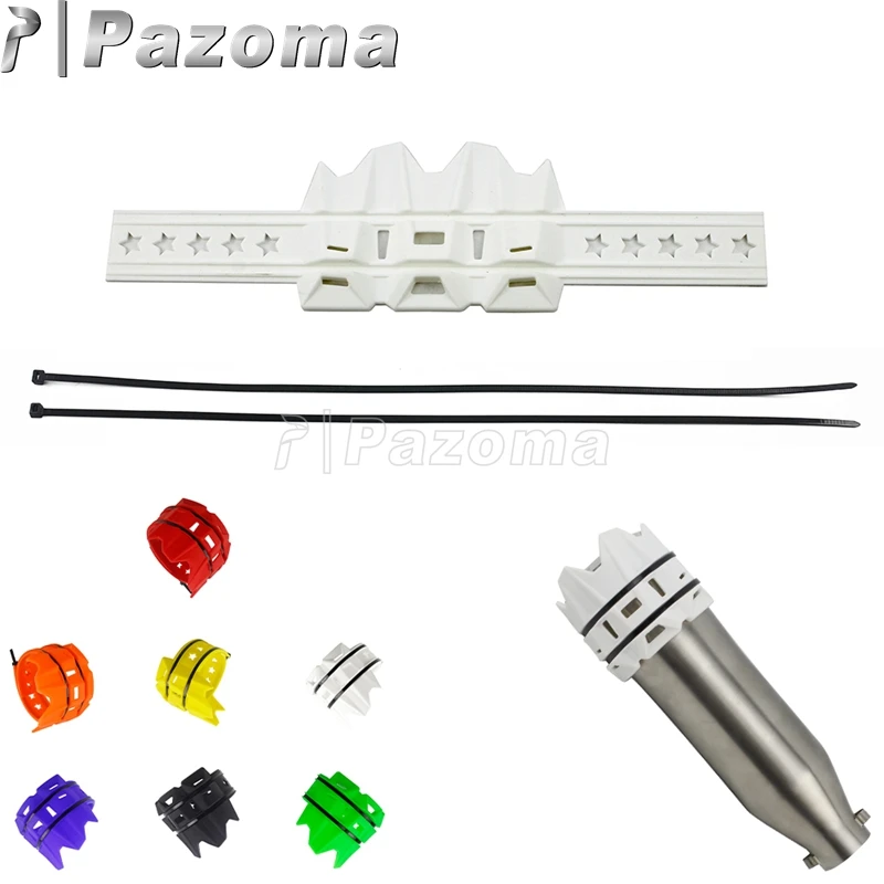 Белый защитный глушитель выхлопной трубы для мотокросса защитная крышка HONDA YAMAHA