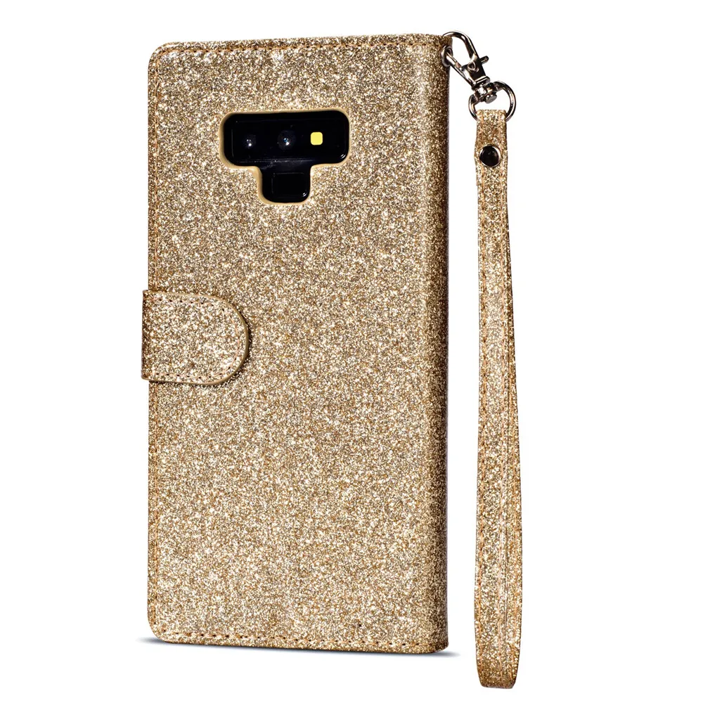 S7 край кошелек на молнии для samsung Note 9 чехол для Note 8 чехол для телефона кожаный чехол для samsung Galaxy S9 S8 плюс Bling из искусственной кожи чехол